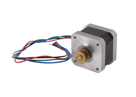 NEMA 17 42mm Hybrid Stepper Motor 3.3KG*Cm 0.9° Step Angle With Brass Gear