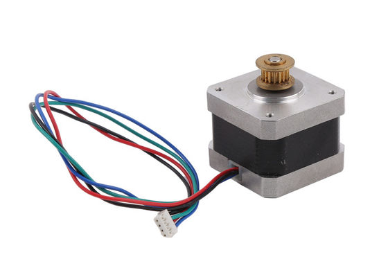 NEMA 17 42mm Hybrid Stepper Motor 3.3KG*Cm 0.9° Step Angle With Brass Gear