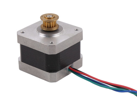 NEMA 17 42mm Hybrid Stepper Motor 3.3KG*Cm 0.9° Step Angle With Brass Gear